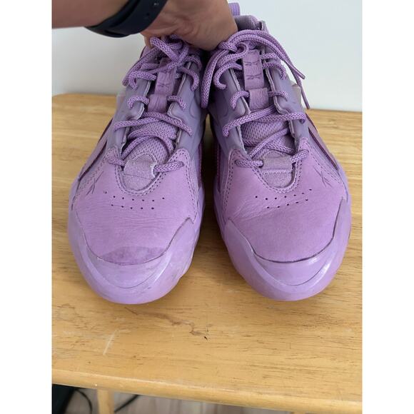 Cardi B Reebok Club V2 Puzzled Purple Sneakers - Size 9 - Picture 6 of 11